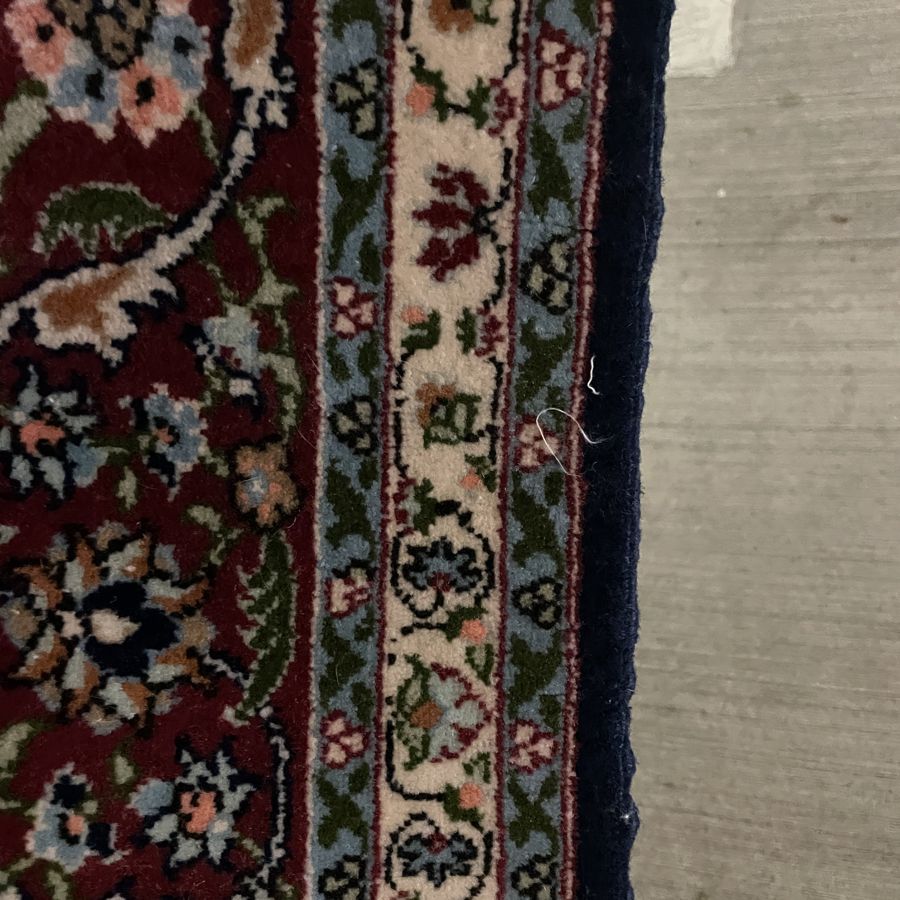The same rug edge after rebuilding
