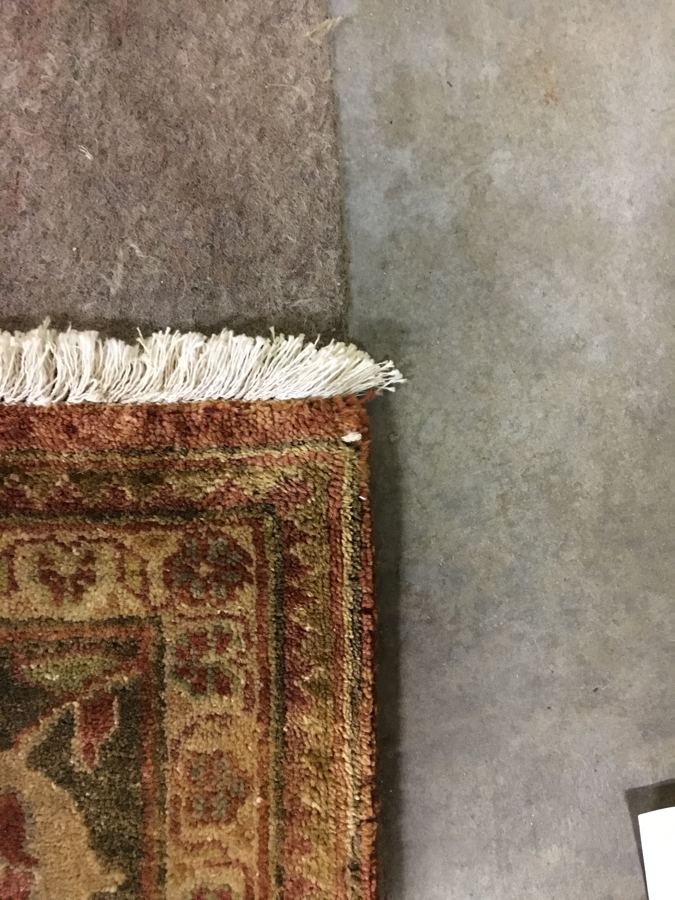 Area rug fringe repair